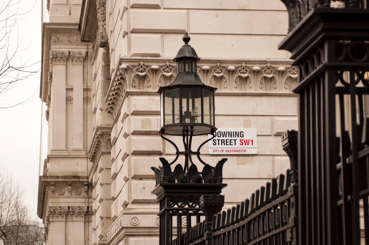 Downing street sign